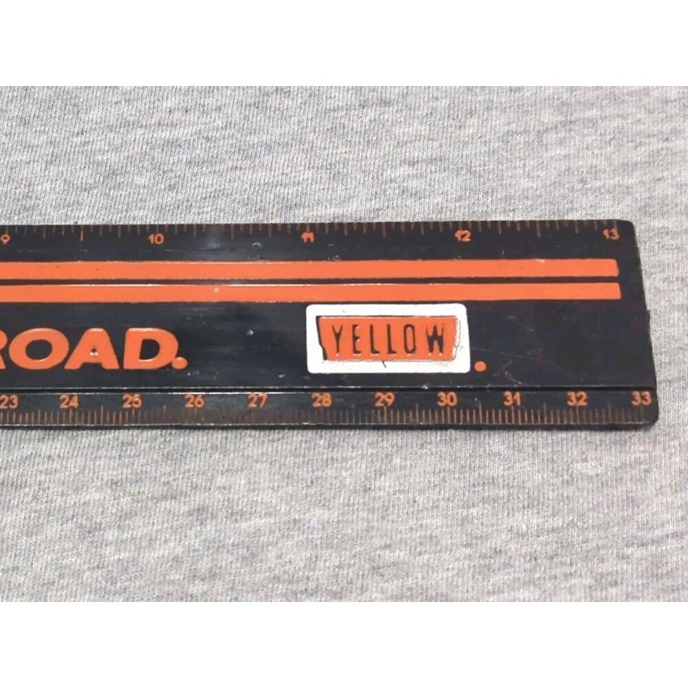 Vintage 1980’s Yellow Freight Lines 'The Yellow Line Rules The Road' 13" Ruler